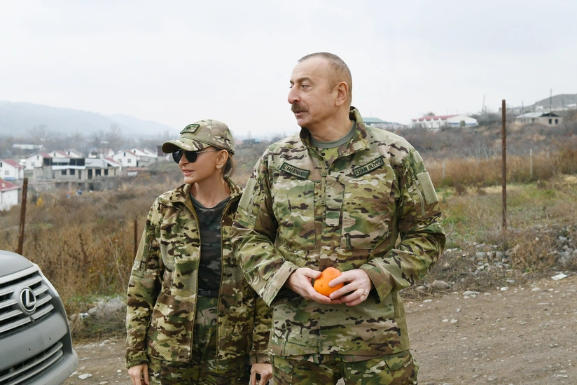 Prezident İlham Əliyev və xanımı Qubadlıdan Bakıya xurma gətirdi