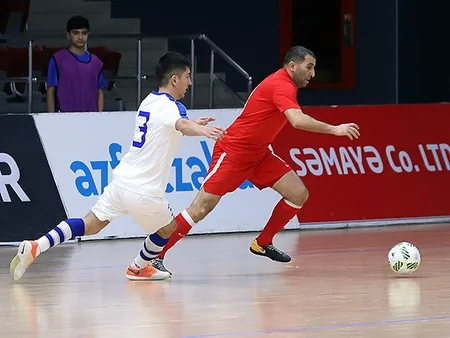 Futzal üzrə Azərbaycan milli komandası Özbəkistan yığmasına qalib gəlib - FOTO