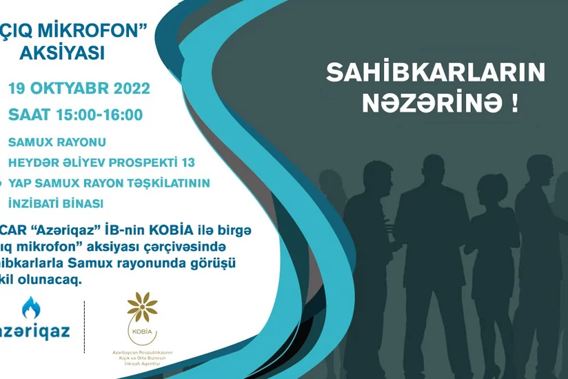 “Azəriqaz” sahibkarlarla növbəti görüşü Samuxda keçirəcək