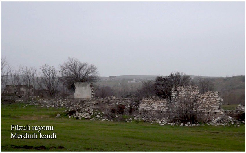 Footage from Merdinli village of Fuzuli