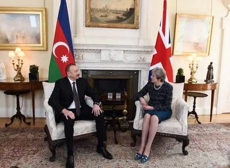 President Ilham Aliyev met with UK Prime Minister Theresa May