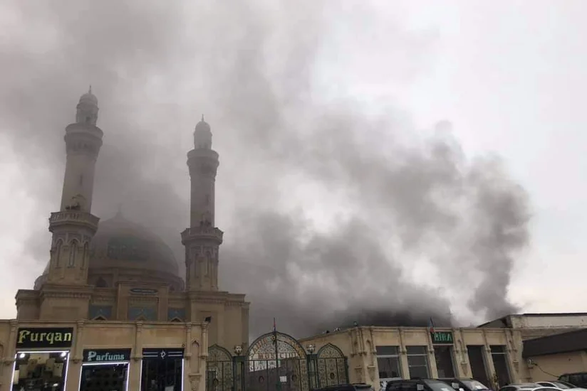 В Баку потушили сильный пожар