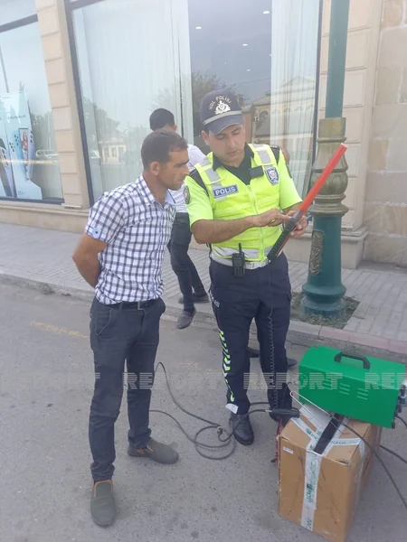 Kürdəmirdə reyd zamanı 20 sürücü cərimələndi