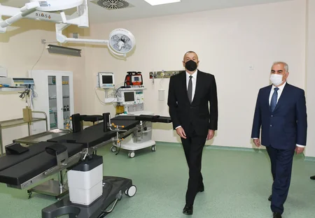 President Ilham Aliyev attends opening of Nakhchivan Garrison Central Hospital
