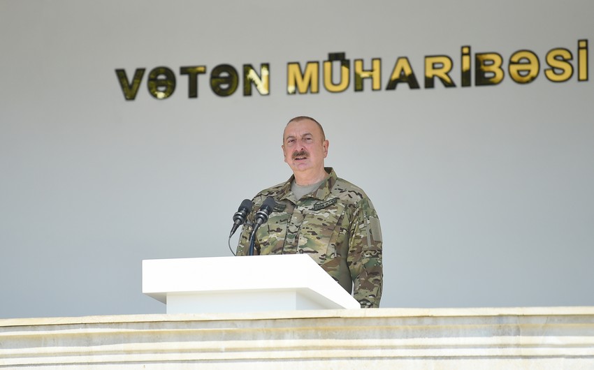 Azərbaycan Prezidenti: Bizi qisasçılıqda ittiham edənlər qoy gedib güzgüyə baxsınlar