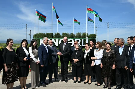 Prezident Ağdamın Kəngərli kəndinin birinci mərhələsinin açılışında iştirak edib - YENİLƏNİB