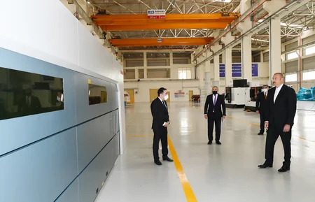 Prezident Hacıqabul Sənaye Məhəlləsinin açılışında iştirak edib - YENİLƏNİB