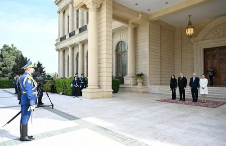 Official welcome ceremony held for President of Germany in Baku