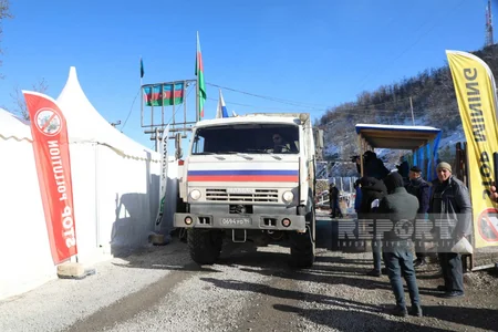 Xankəndi-Laçın yolunda sülhməramlıların 49 avtomobili maneəsiz keçib - YENİLƏNİB-12
