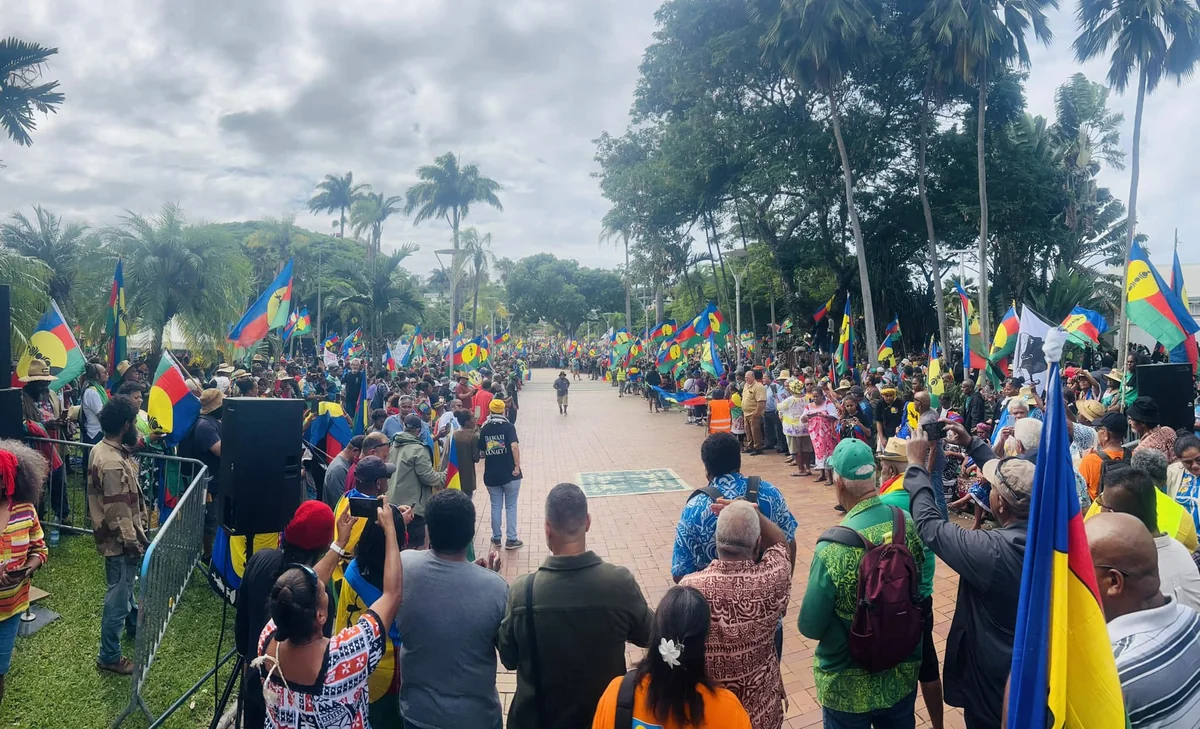 New Caledonian anti-French protest uses Azerbaijan's Iron Fist as programme logo