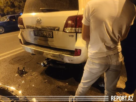 В Сумгайыте столкнулись два автомобиля