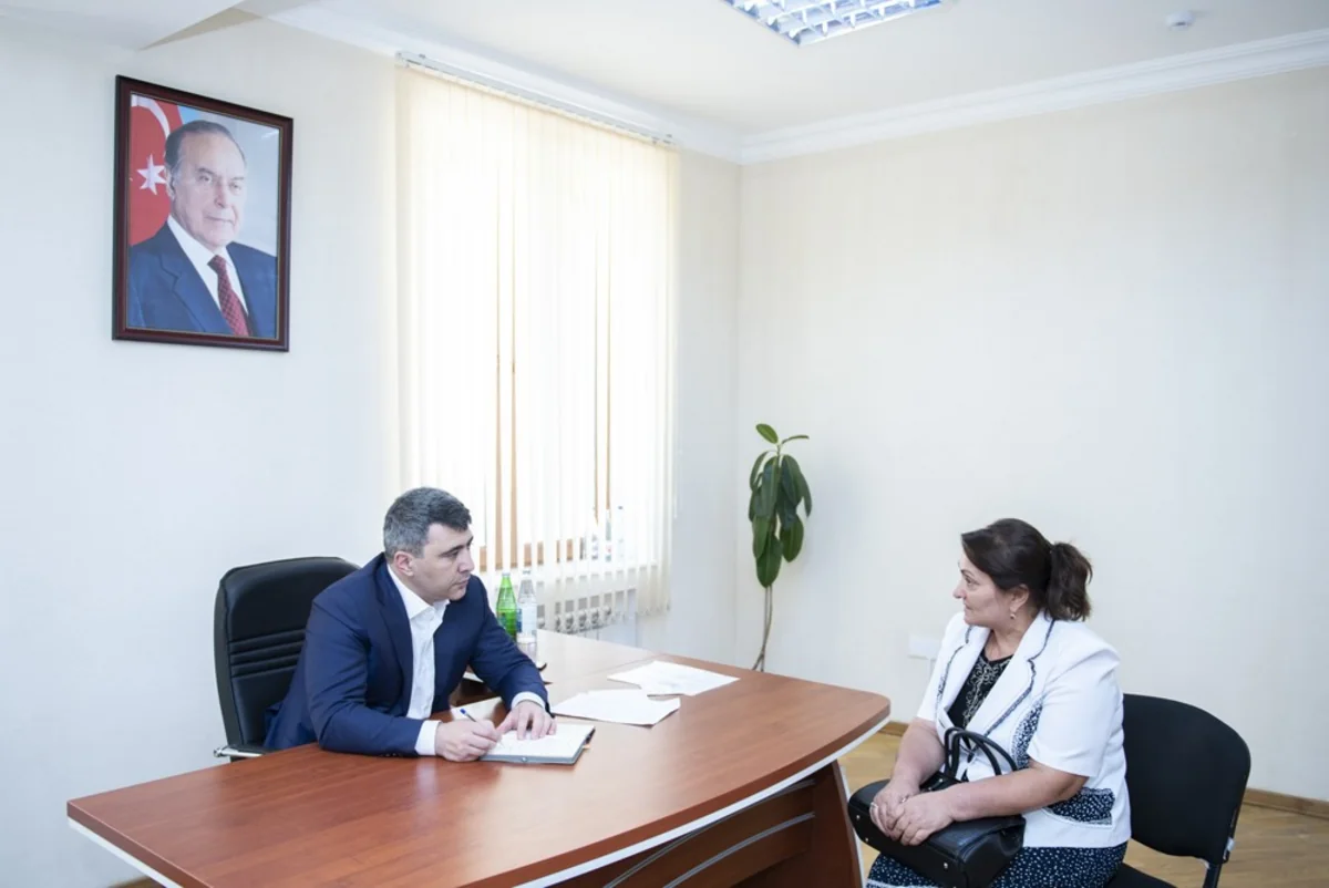 İnam Kərimov Şəmkirdə vətəndaşları qəbul edib