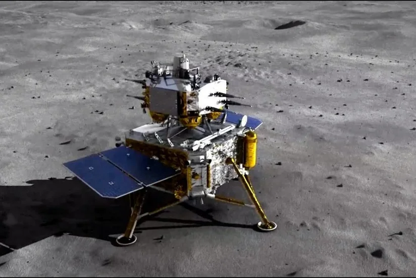 Китайский аппарат успешно сел на Луну