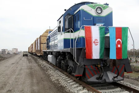 First trial freight train sent from Russia to Iran through Azerbaijan