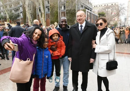 Prezident İlham Əliyev Novruz bayramı münasibətilə ümumxalq şənliyində iştirak edib - YENİLƏNİB-3