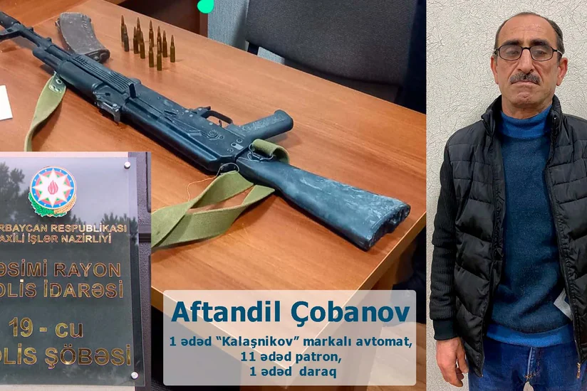 Bakıda “Kalaşnikov” silahı satmaq istəyən şəxs saxlanılıb