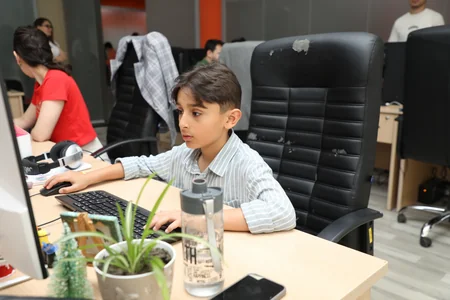 Festive atmosphere at Report News Agency on Children's Day