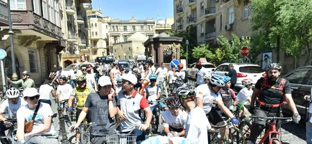 Cycling Event in Baku to mark 150th Birth Anniversary celebrations of Mahatma Gandhi