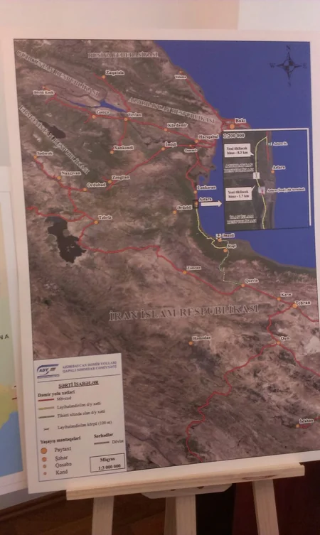İrandan Azərbaycana çəkilən dəmiryolunun 200 km-lik hissəsi başa çatıb - YENİLƏNİB - FOTO