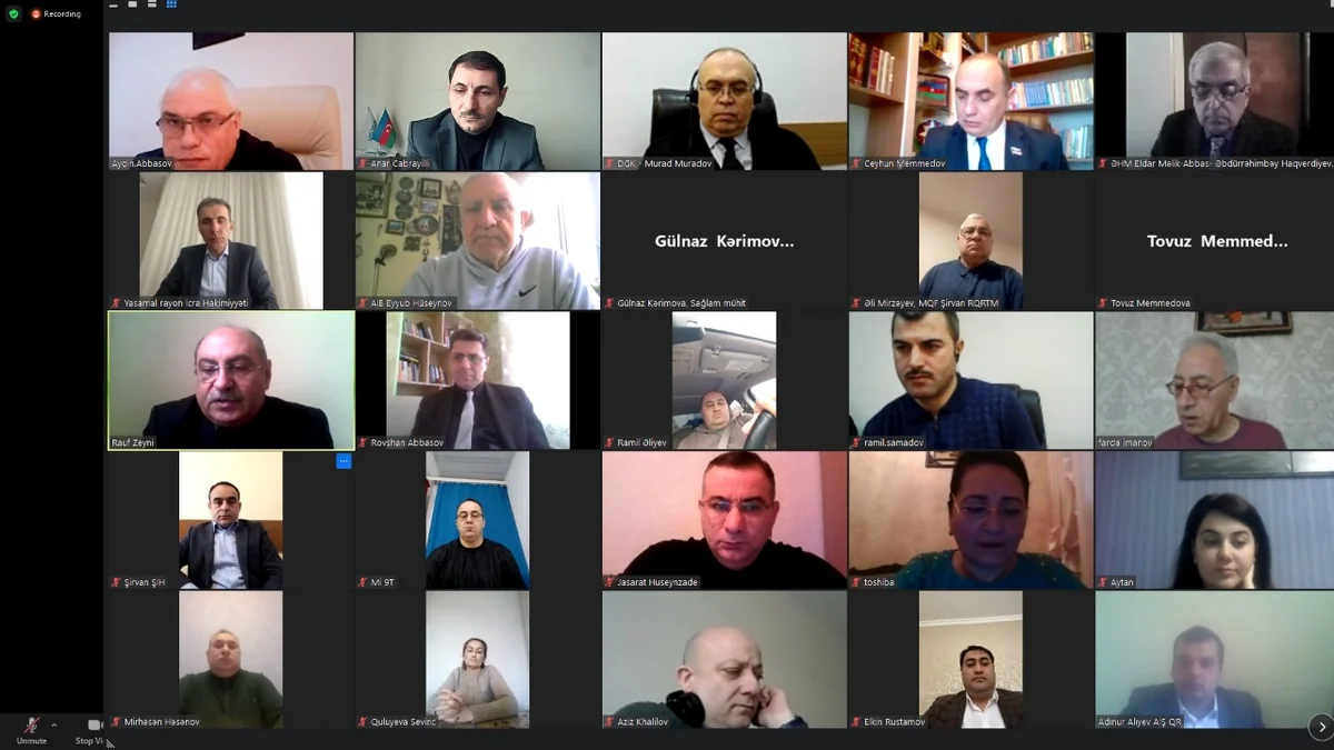 Dünya Su Resursları Günü ilə bağlı videokonfrans keçirilib