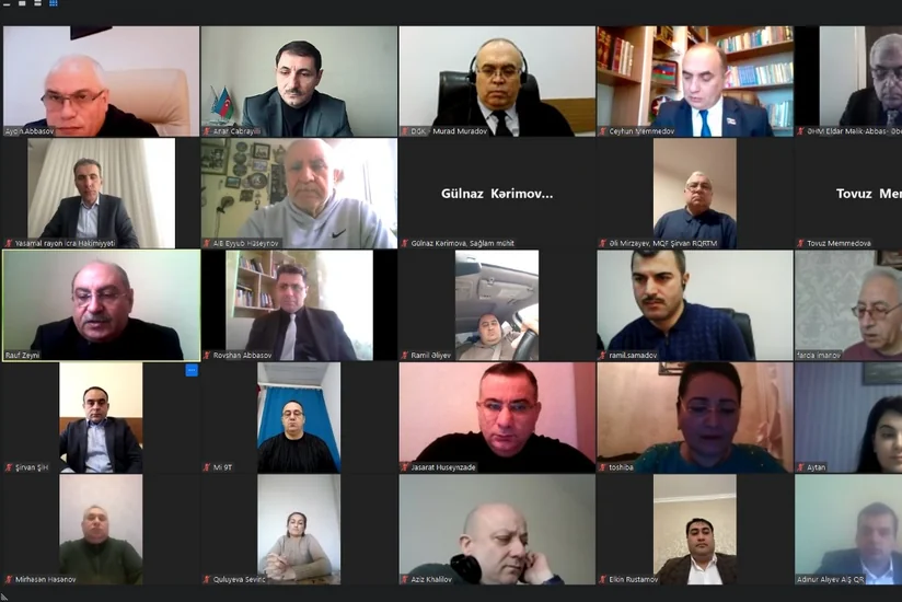 Dünya Su Resursları Günü ilə bağlı videokonfrans keçirilib