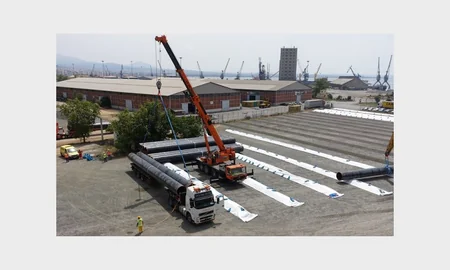 Первые трубы TAP доставлены в Грецию