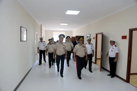 Zakir Həsənov Hərbi Dəniz Qüvvələrinin yeni infrastruktur obyektinin açılışını edib - VİDEO