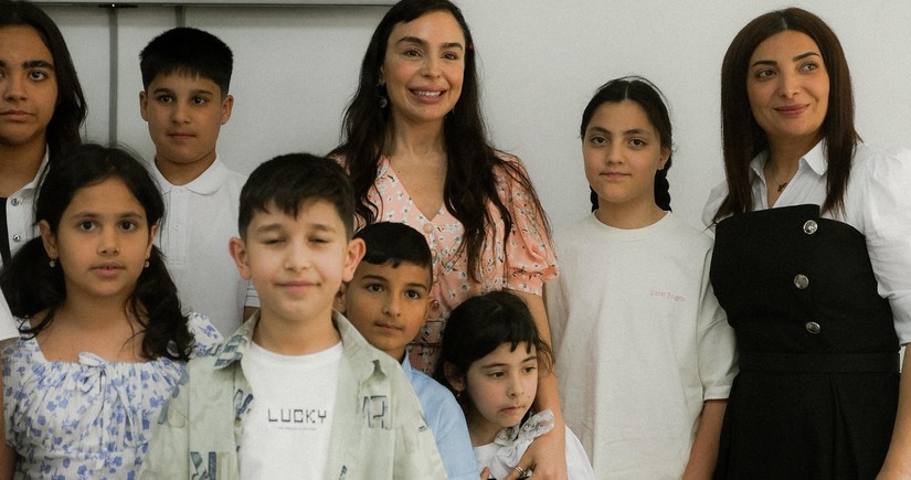 Leyla Aliyeva and Arzu Aliyeva visit Khizi district of Azerbaijan