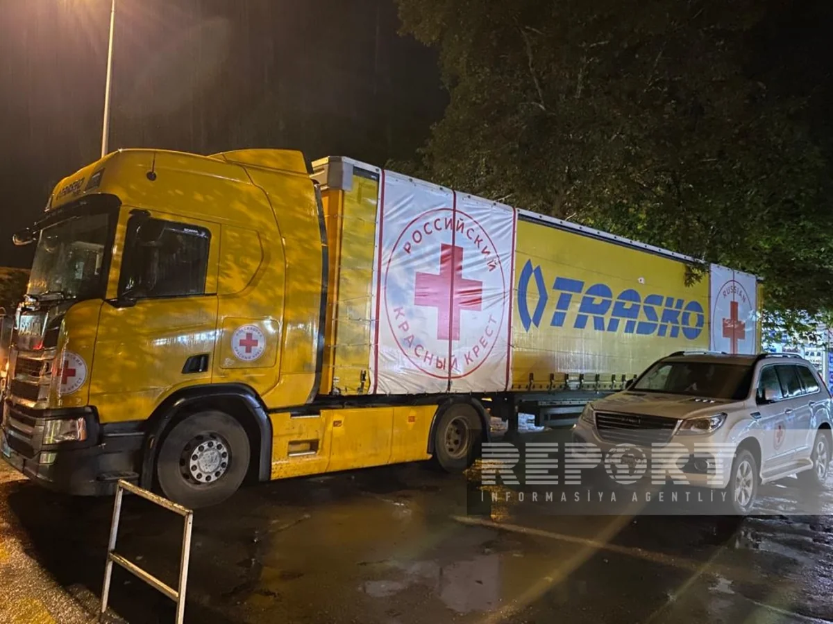 Rusiya Qızıl Xaç Cəmiyyətinin yardım maşınının hələ də Xankəndiyə keçidi baş tutmayıb