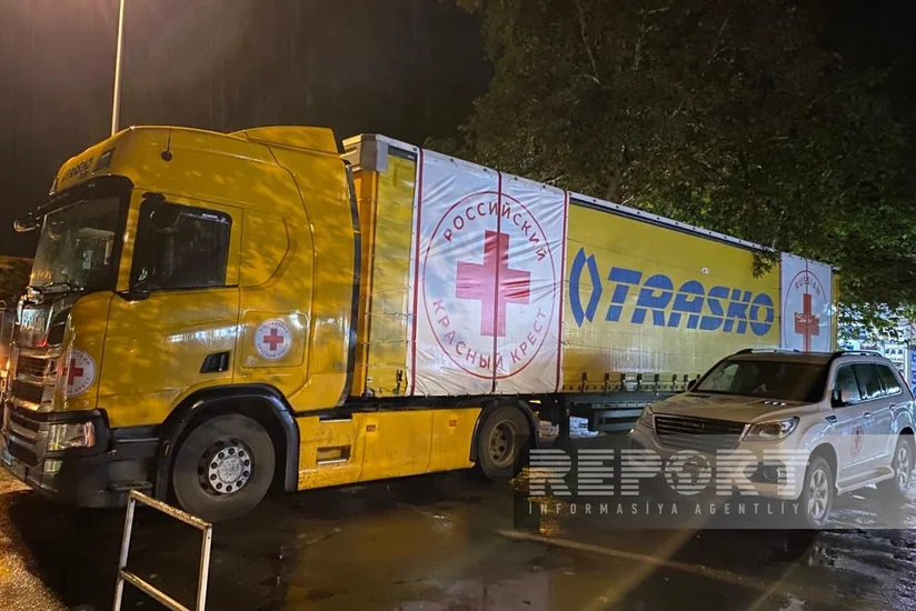 Rusiya Qızıl Xaç Cəmiyyətinin yardım maşınının hələ də Xankəndiyə keçidi baş tutmayıb