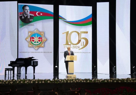 Azərbaycan təhlükəsizlik orqanlarının 105 illiyi ilə bağlı təntənəli tədbir təşkil olunub