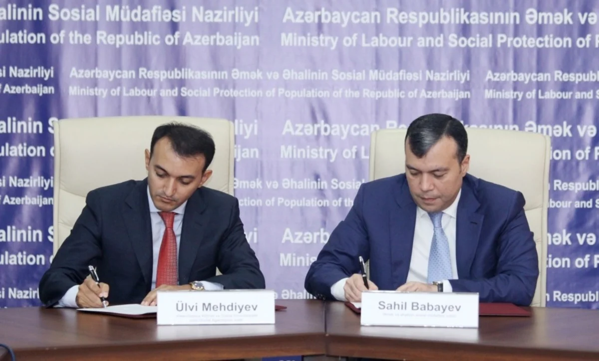 Əmək və Əhalinin Sosial Müdafiəsi Nazirliyi ilə ASAN Xidmət arasında memorandum imzalanıb