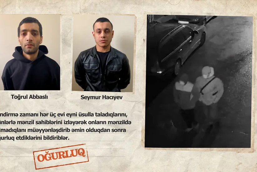 Bakıda 3 evdən antik əşyalar və 30 min manatlıq qızıl oğurlayanlar saxlanılıb