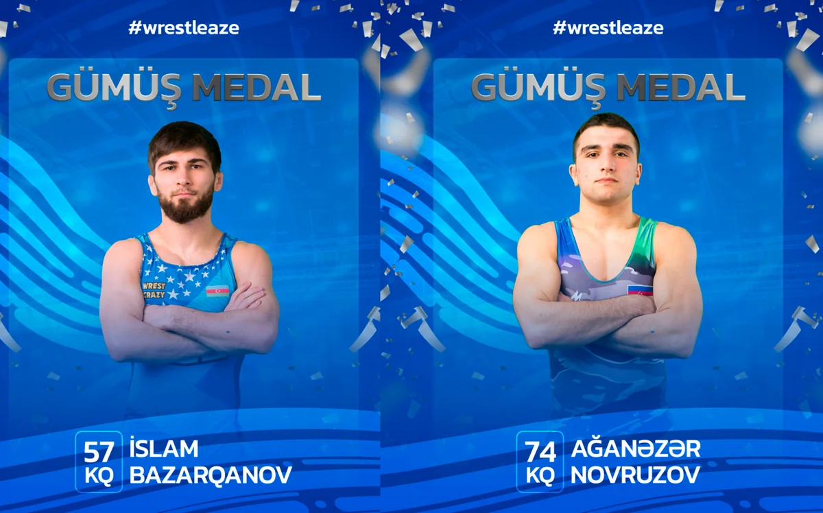 Azərbaycan sərbəst güləşçiləri beynəlxalq turnirdə 2 gümüş medal qazanıb
