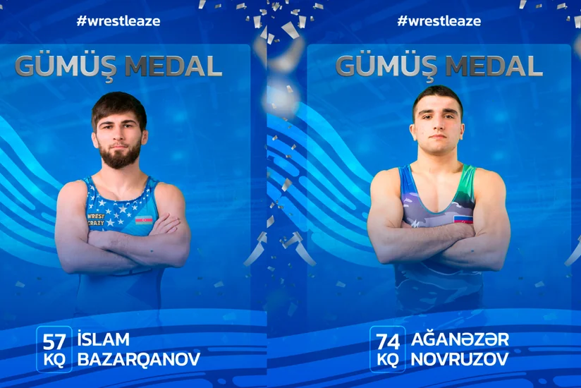 Azərbaycan sərbəst güləşçiləri beynəlxalq turnirdə 2 gümüş medal qazanıb