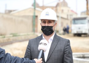 Badamdardakı sürüşmə sahəsində kanalizasiya sistemi quraşdırılır