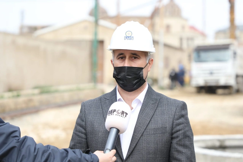 Badamdardakı sürüşmə sahəsində kanalizasiya sistemi quraşdırılır