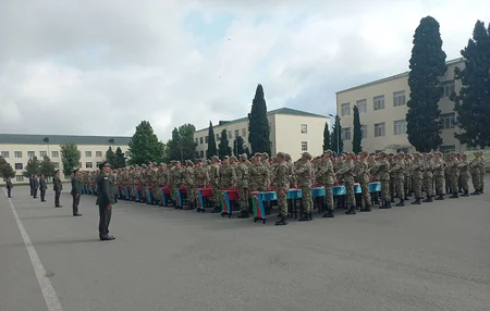 Military oath-taking ceremonies held in Azerbaijani Army 