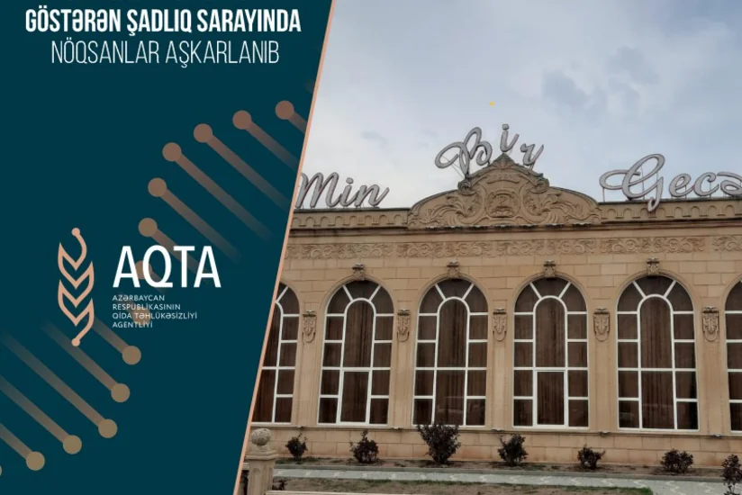 Samuxda fəaliyyət göstərən şadlıq sarayında nöqsanlar aşkarlanıb