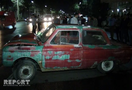 Gəncədə yol qəzası nəticəsində iki uşaq xəsarət alıb - FOTO