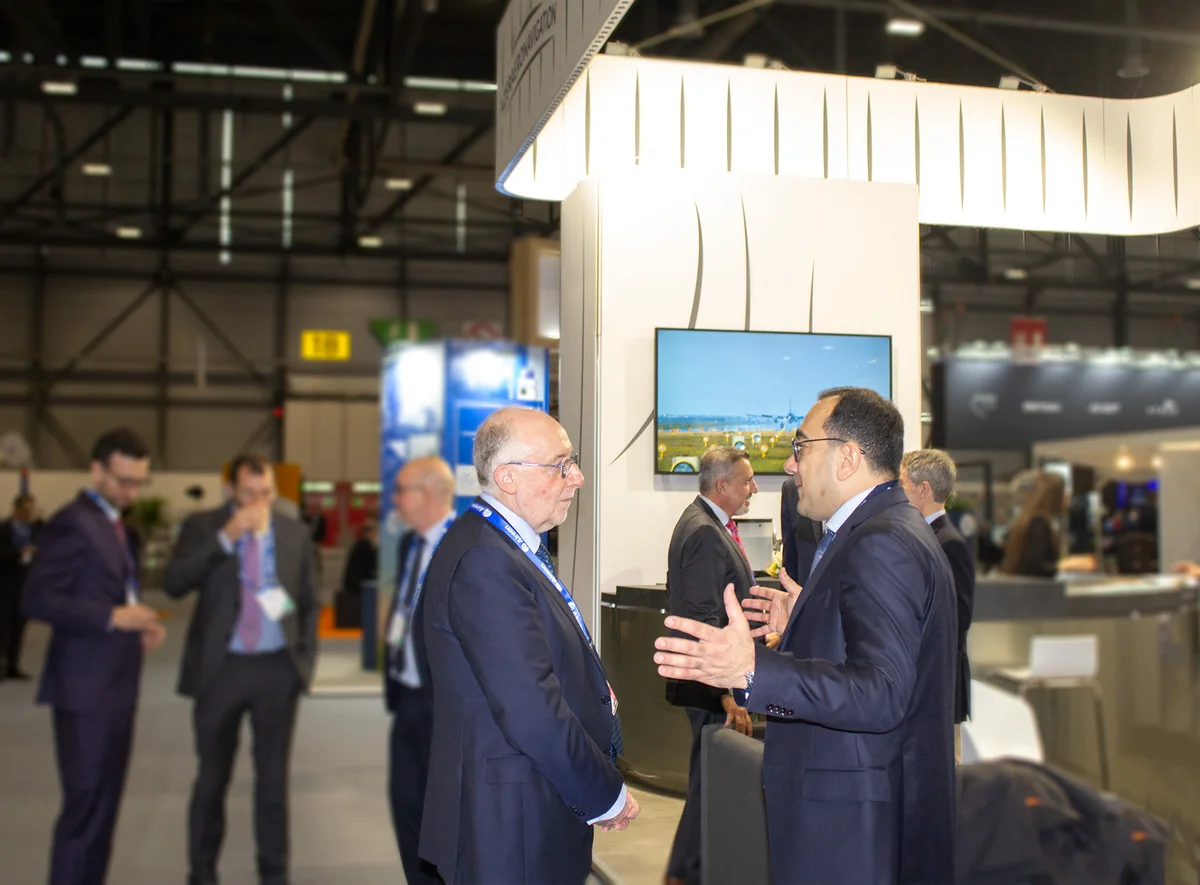 Гендиректор EUROCONTROL и президент Совета ICAO посетили стенд AZANS на Airspace World 2023