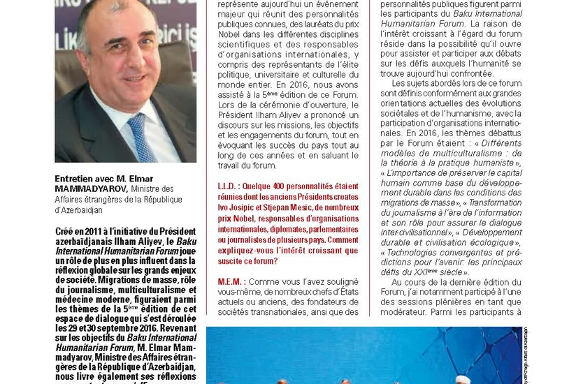 Elmar Məmmədyarov: Azərbaycan etnik separatizm, xarici müdaxilə, zorakı ekstremizm və terrorizmdən əziyyət çəkir - MÜSAHİBƏ