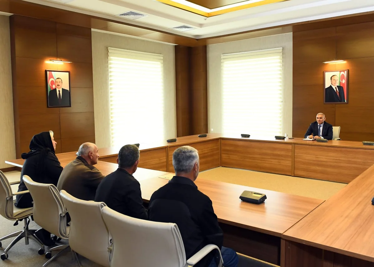 Azərişığın sədri Ağdaşda vətəndaşları qəbul edib