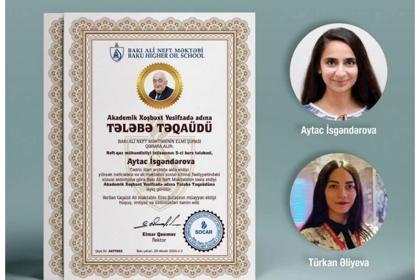 BANM-in daha 2 tələbəsi akademik Xoşbəxt Yusifzadə adına təqaüdə layiq görüldü