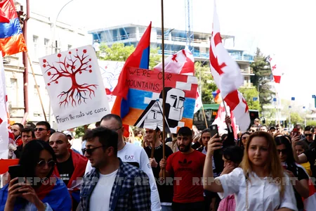 Tbilisidə ermənilərin keçirdiyi aksiya başa çatıb
