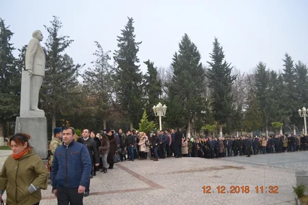 Kürdəmirdə ulu öndərin əziz xatirəsi ehtiramla yad edilib