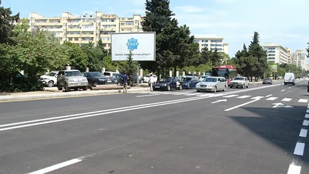 Azadlıq prospektinin bir hissəsi təmir edilərək açılıb