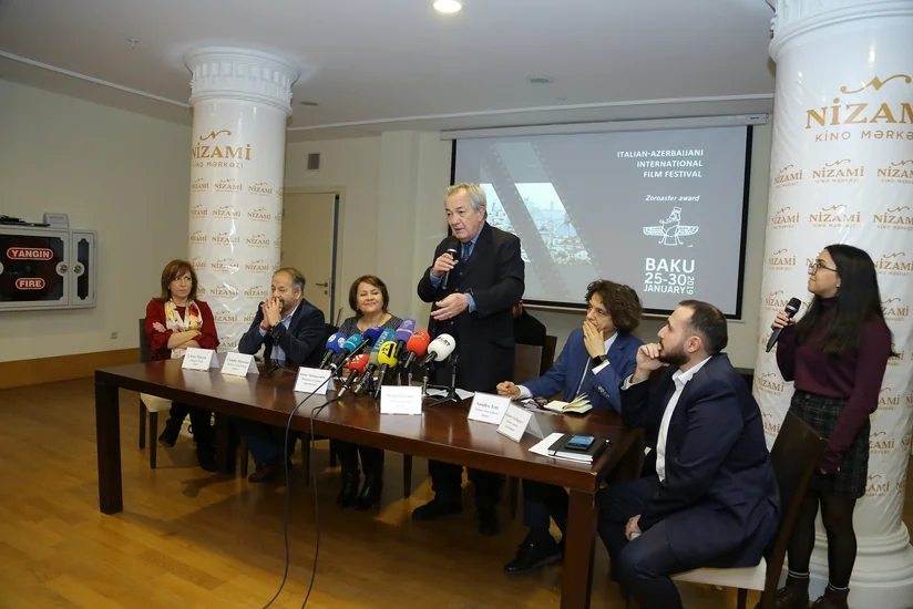 İlk İtaliya-Azərbaycan Film Festivalı ilə bağlı mətbuat konfransı keçirilib - FOTO