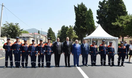 President Ilham Aliyev inaugurates Balakan-Saribulag-Gabagchol-Khalatala highway