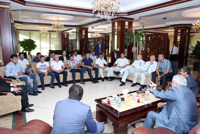 President of Judo Federation met with national team members